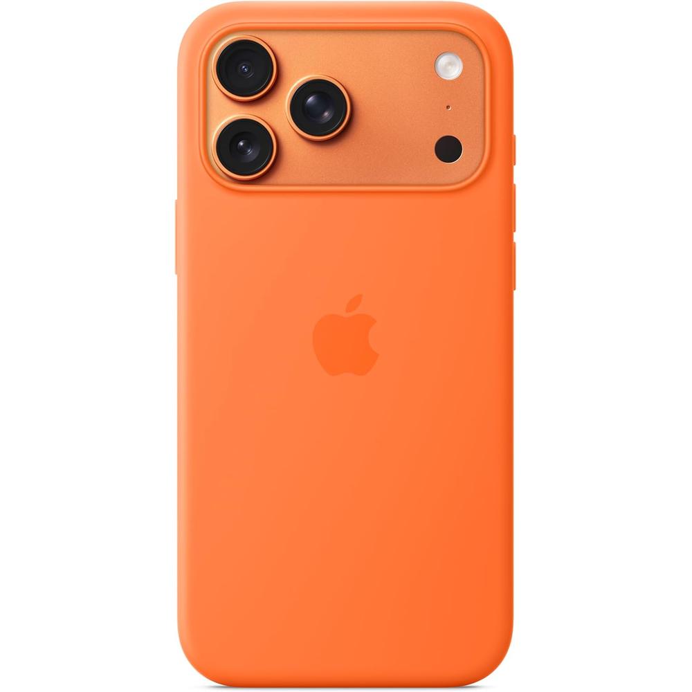 Funda Apple de silicona MagSafe para iPhone 17 Pro Max | Naranja