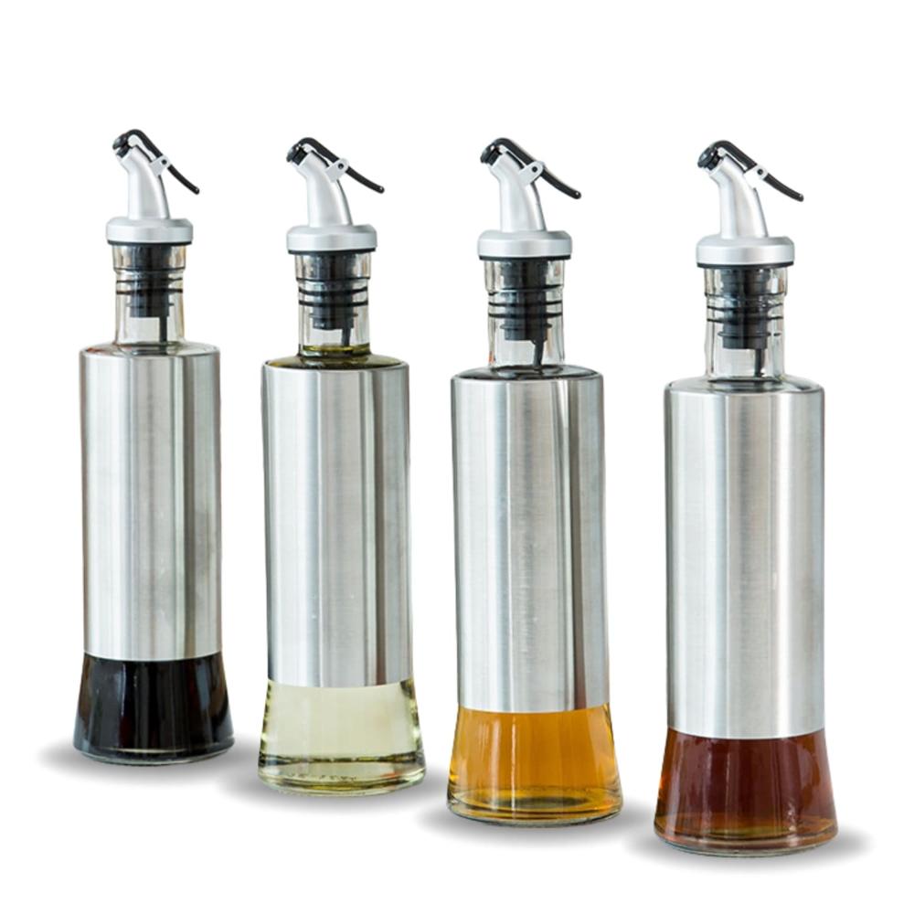 Frascos Aceiteros De Vidrio 300ml Pack X4 Cocina Moderna