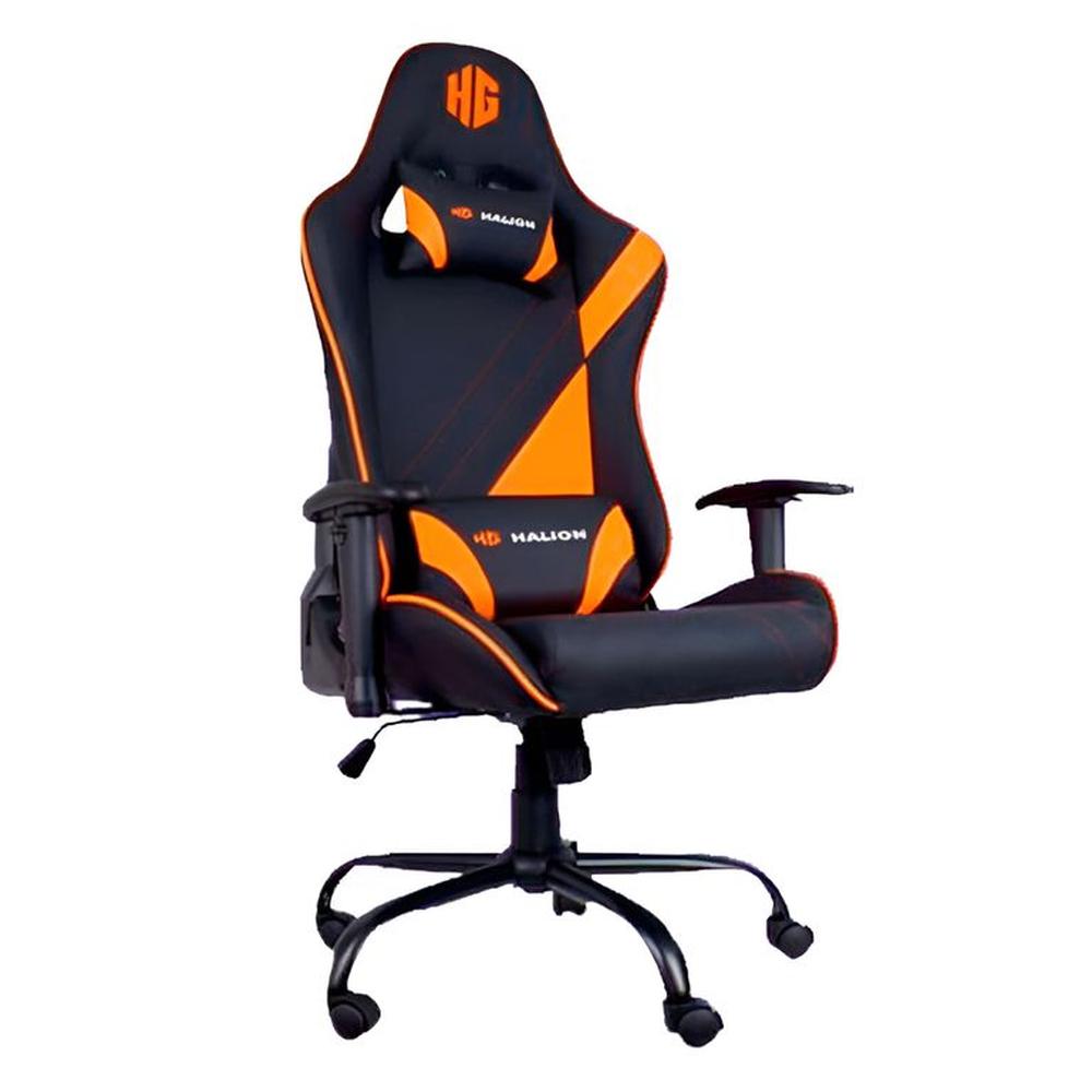 Silla Gamer Halion HA-S47 Negro con Naranja