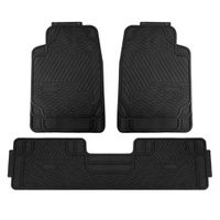 Piso De Jebe PVC Universal 3 Piezas Auto Camioneta
