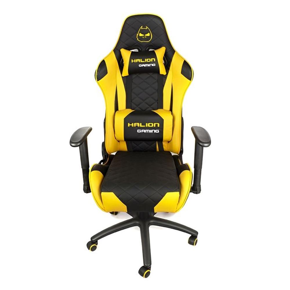 Silla Gamer Halion HA-S41 Negro con Amarillo