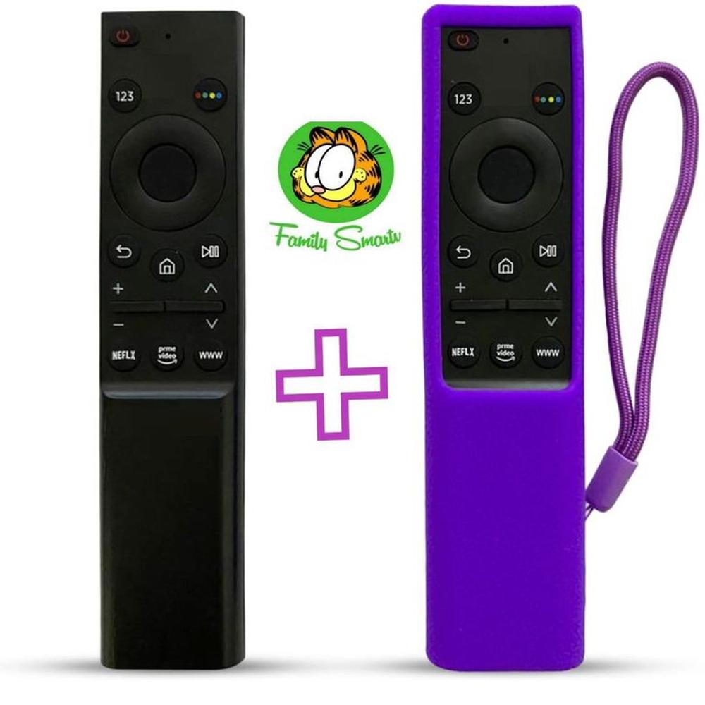 Control Remoto Para Tv Samsung Smart Qled 4k Funda Purpura