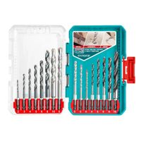 Set de Brocas para Madera-Concreto-Metal 16pcs Total TACSDL11608