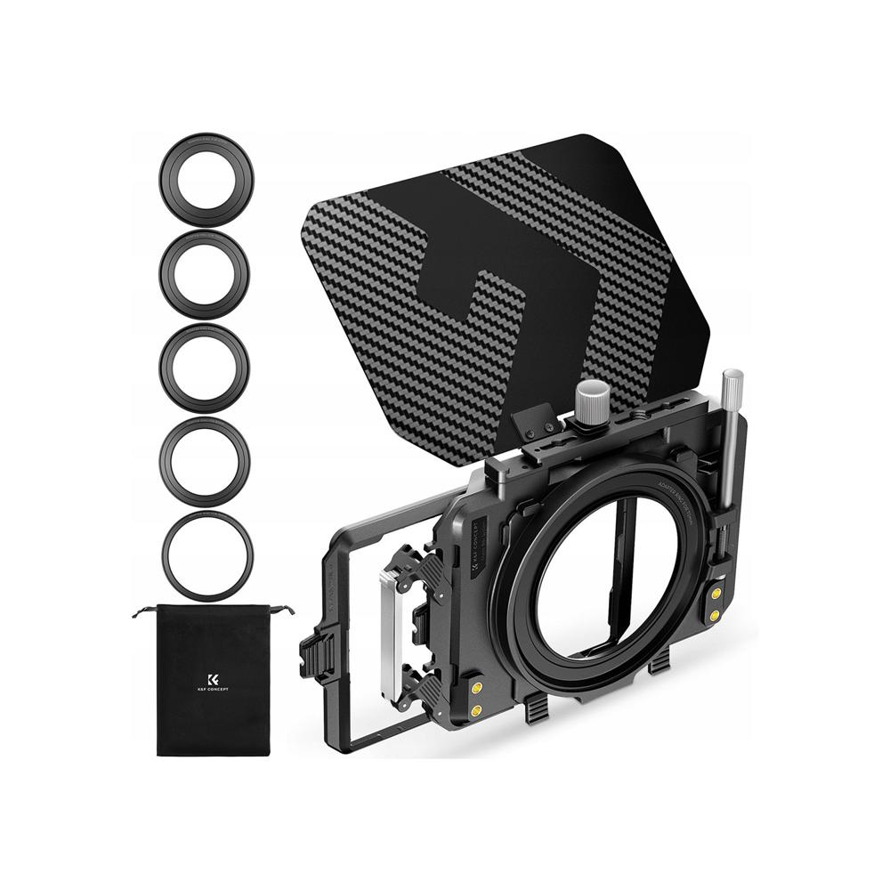 Matte Box para cámaras + anillos adaptadores K&F Concept  SKU.2364