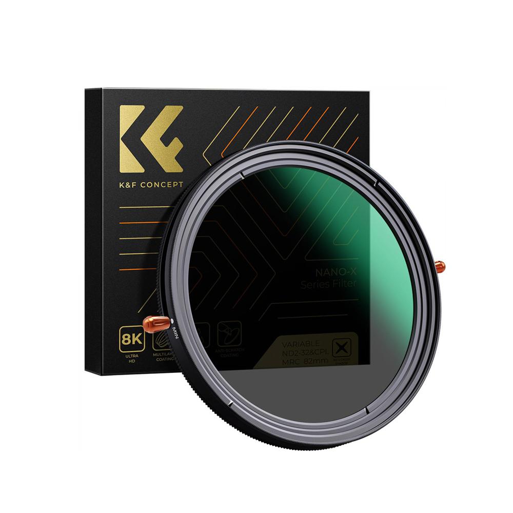 Filtro 2 en 1 - CPL Polarizado + ND2-ND32 Variable Nano X - K&F Concept - 58mm