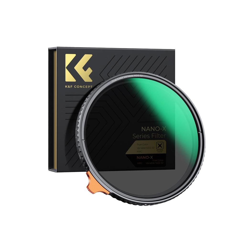 Filtro Densidad Neutra ND2-32 Nano X TRUE COLOR – K&F Concept - 82mm