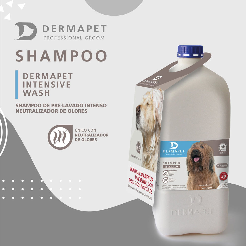 Shampoo para Perros y Gatos Dermapet Intensive Wash 5L | Promart.pe ...