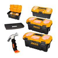 Set 3 Cajas De Herramientas 14' 17' 20' Ingco+ Mini Martillo