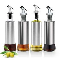 Aceitero De Vidrio 300ml Pack X4 Elegante Práctico