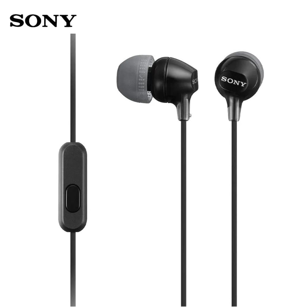 Audífonos In Ear SONY MDR-EX15AP Micrófono Conector 3.5 mm Negro