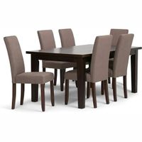 JUEGO DE COMEDOR 6 SILLAS CECILIA MARRON CLARO