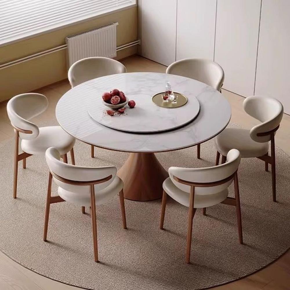 JUEGO DE COMEDOR 6 SILLAS ROBERTA BEIGE CLARO
