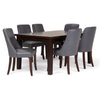 JUEGO DE COMEDOR 6 SILLAS BRUNO GRIS