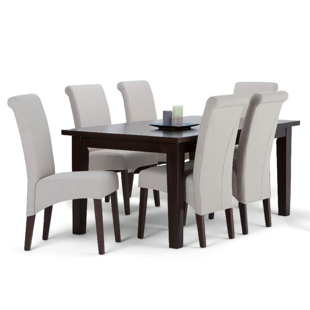 JUEGO DE COMEDOR 6 SILLAS MARTIN BEIGE CLARO