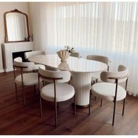 JUEGO DE COMEDOR 6 SILLAS VERA TAUPE