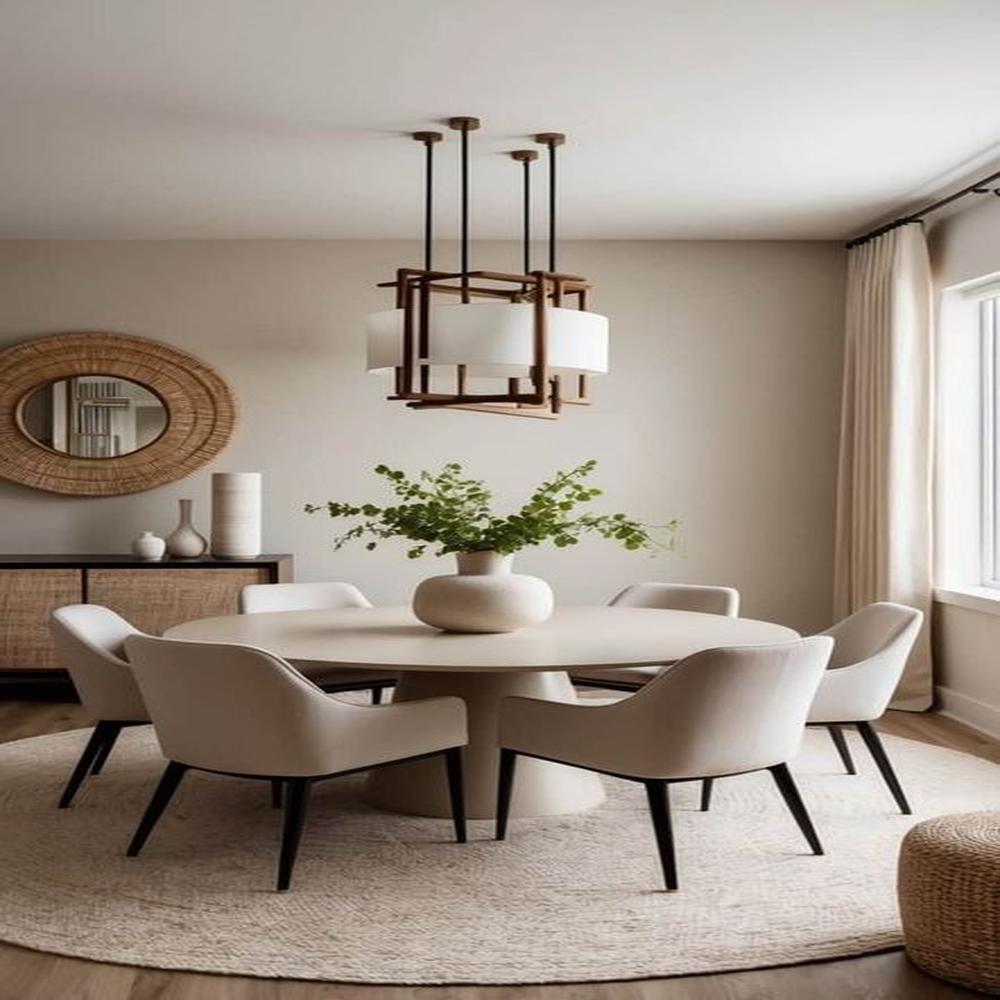 JUEGO DE COMEDOR 6 SILLAS JOSEFINA BLANCO