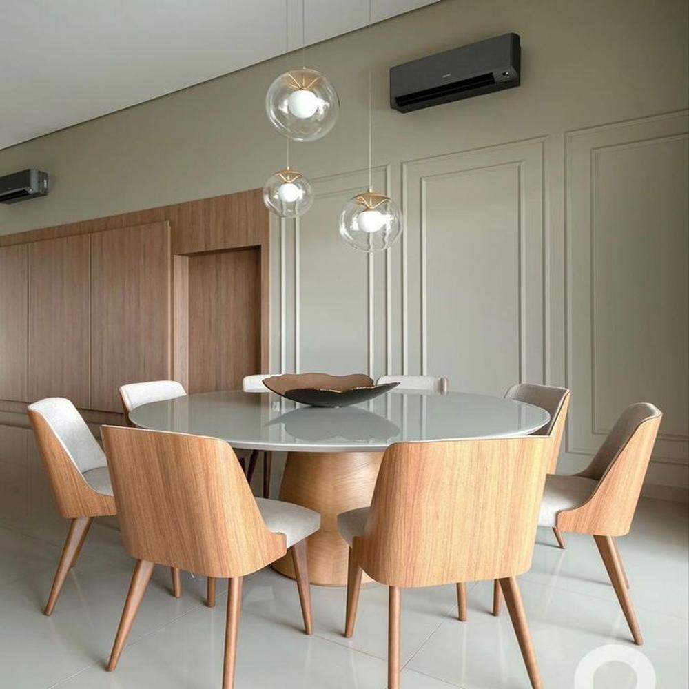 JUEGO DE COMEDOR 8 SILLAS ESTELA BEIGE CLARO