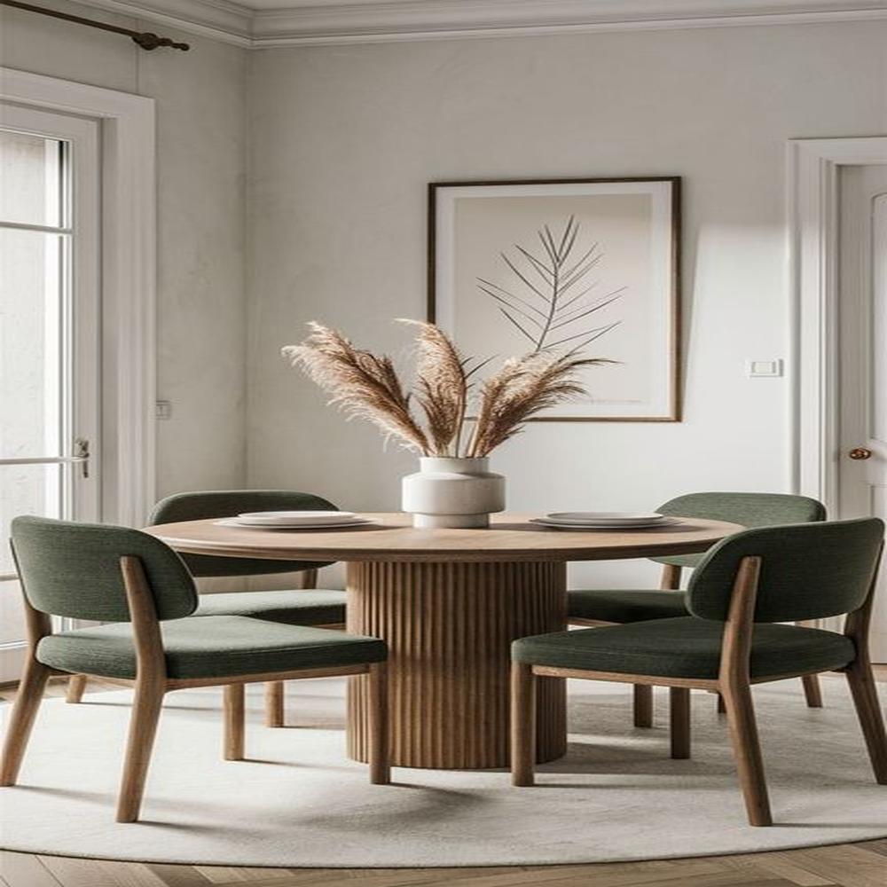 JUEGO DE COMEDOR 4 SILLAS NICOLAS VERDE