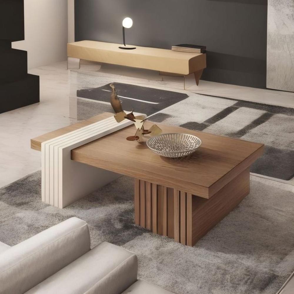 MESA DE CENTRO STEAR NOGAL CLARO