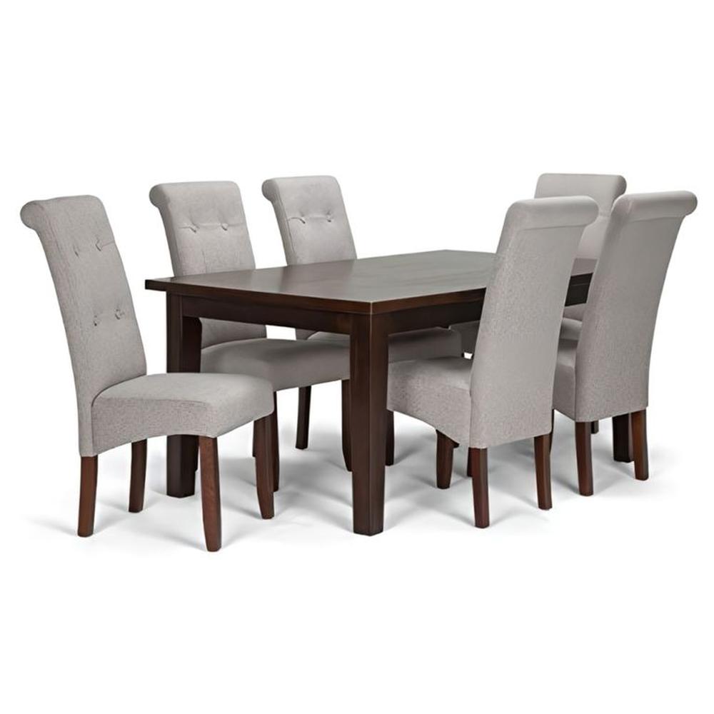 JUEGO DE COMEDOR 6 SILLAS DIANA GRIS