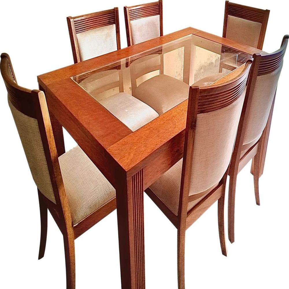 JUEGO COMEDOR 6 SILLAS CATALEYA BEIGE