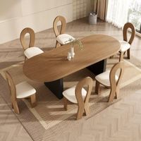 JUEGO DE COMEDOR 6 SILLAS REGINA MARFIL