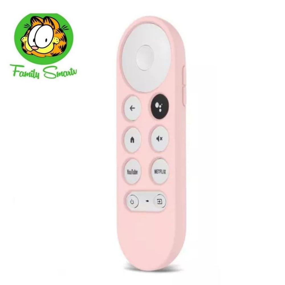 Funda Protector Silicona Control Chromecast 4 Google Tv / Rosado