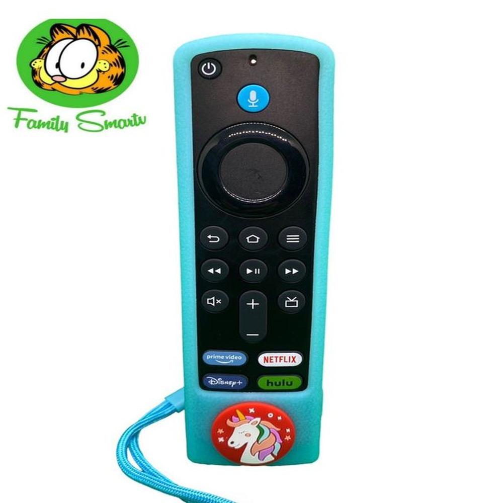 Funda Silicona Para Control Amazon Fire Tv Stick Celeste