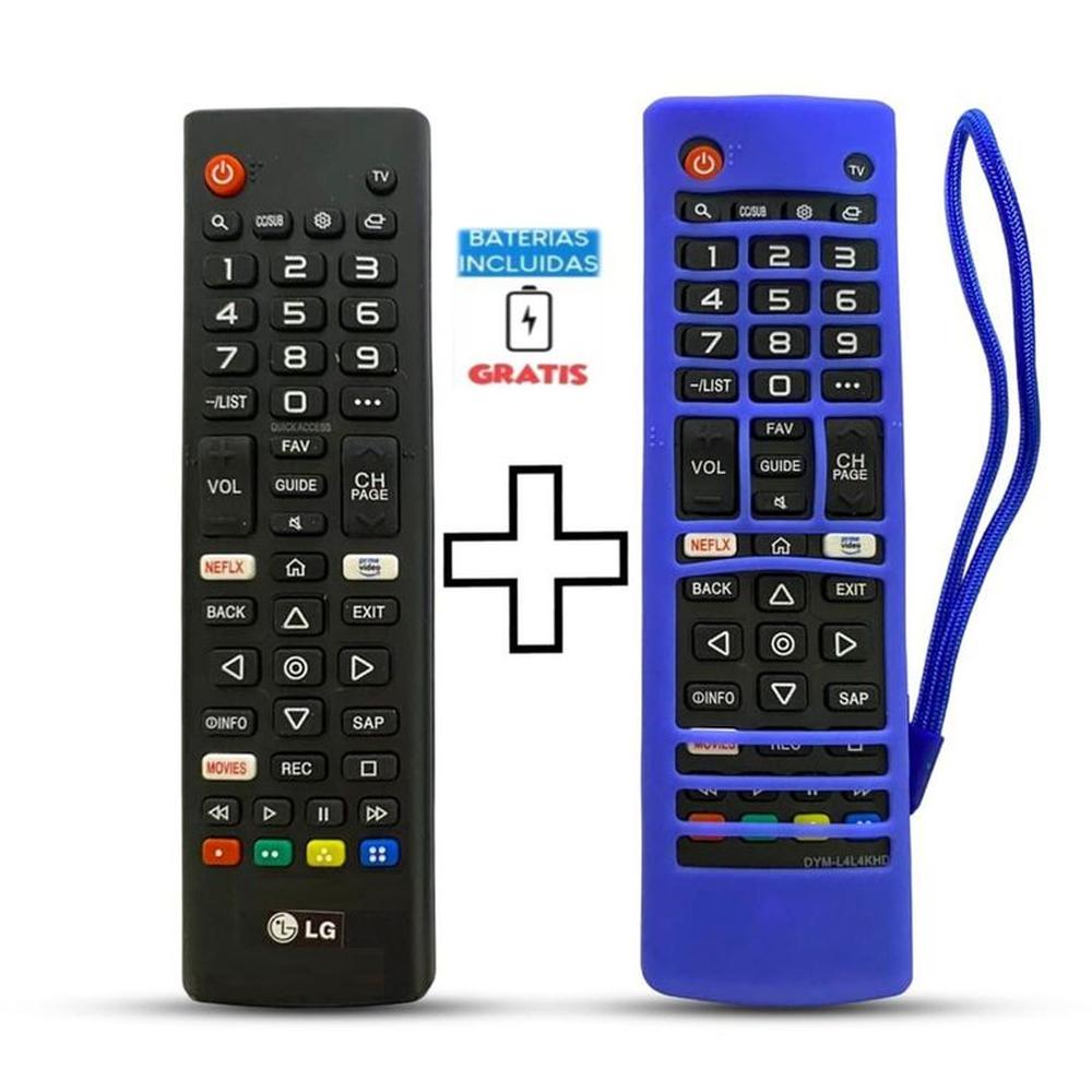 Control Remoto Generico para tv lg Smart 4k Modo futbol  Funda Azul