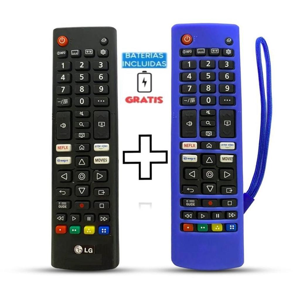 Control Remoto LG Smart con tecla Disney  Funda Azul