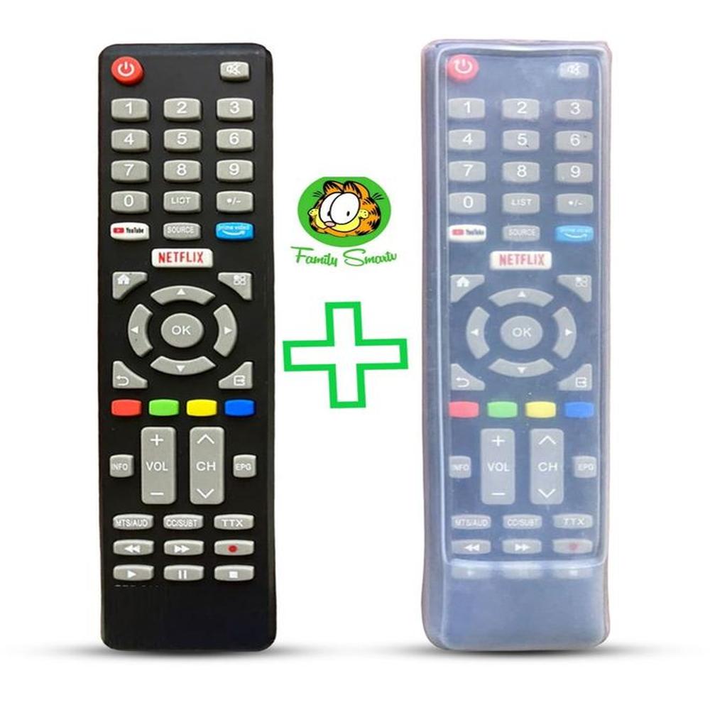 Control Remoto Tv Smart Jvc Modelo Rm-c3287 Funda Silicona Suave
