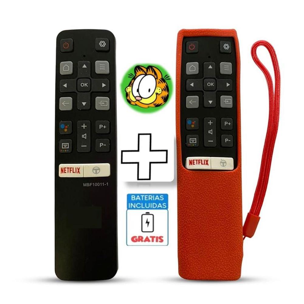 Control Remoto Tcl Generico Smart Modelo RC802V Funda Roja