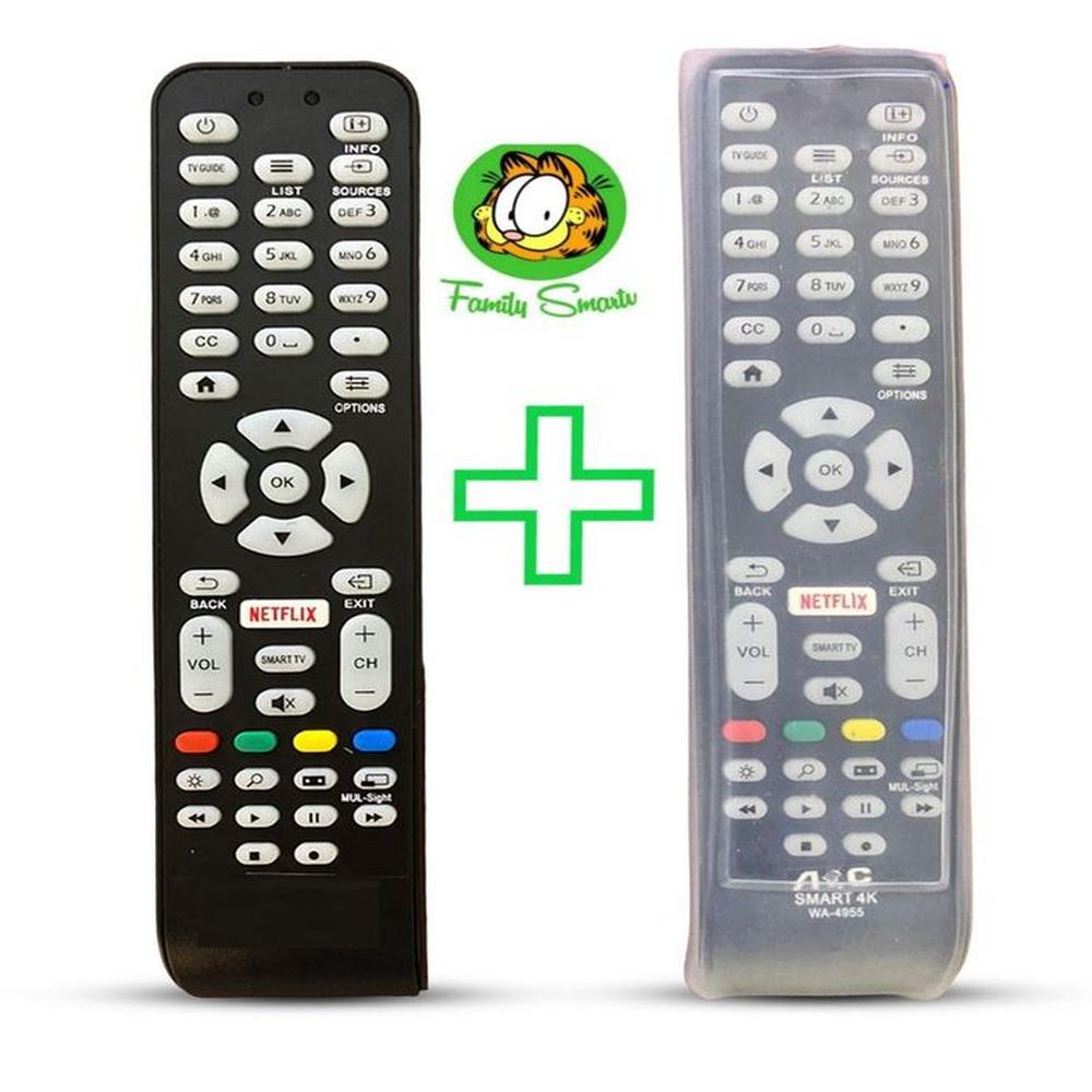 Control Remoto Genérico Aoc Para Smart Tv  Funda Silicona Suave