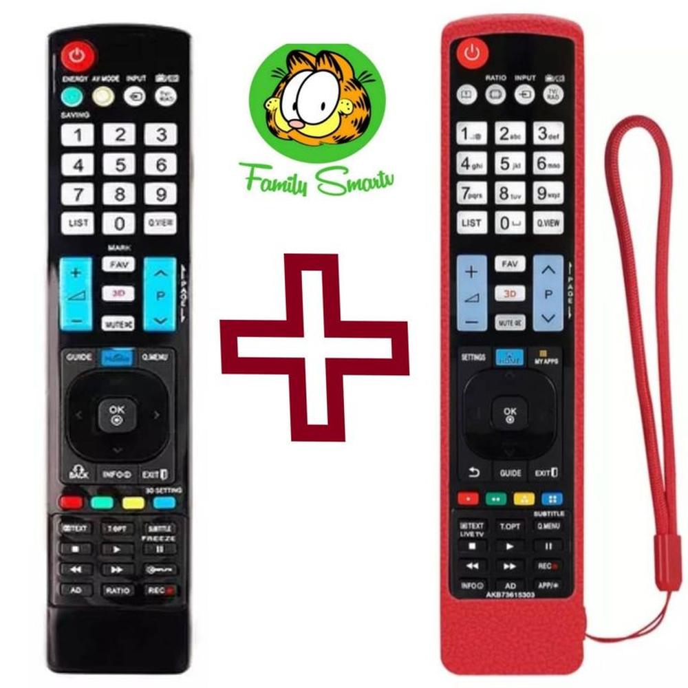 Control Remoto Para Tv LG 3D  Funda Roja silicona