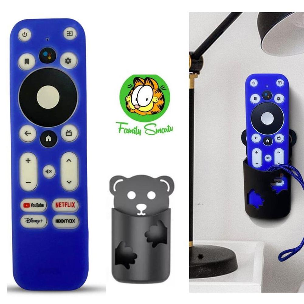 Funda para control Mecool Km2 Android Tv Box Azul  Soporte