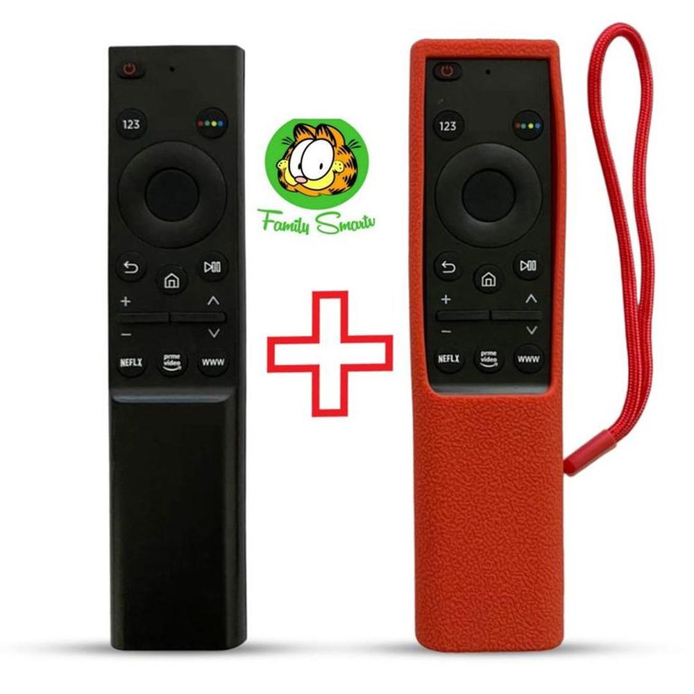 Control Remoto Para Tv Samsung Smart Qled 4k Funda Roja