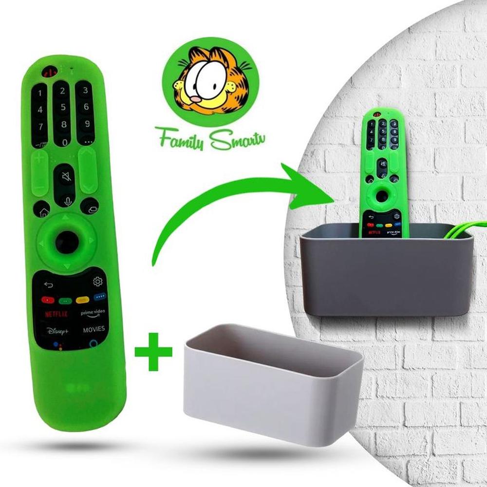 Funda Control LG Magic 2021 Protector Anticaída/ Verde + Soporte