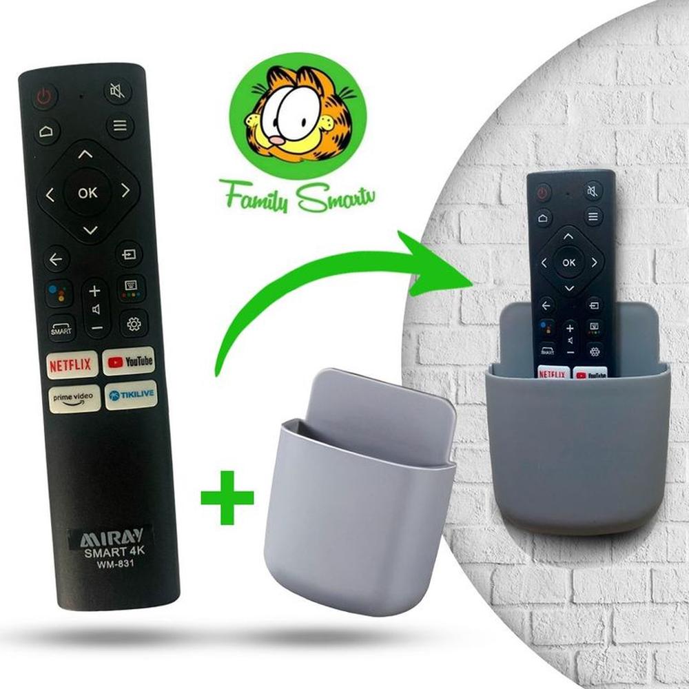 Control Remoto Miray Smart Tv 4K  + Soporte Multifuncional