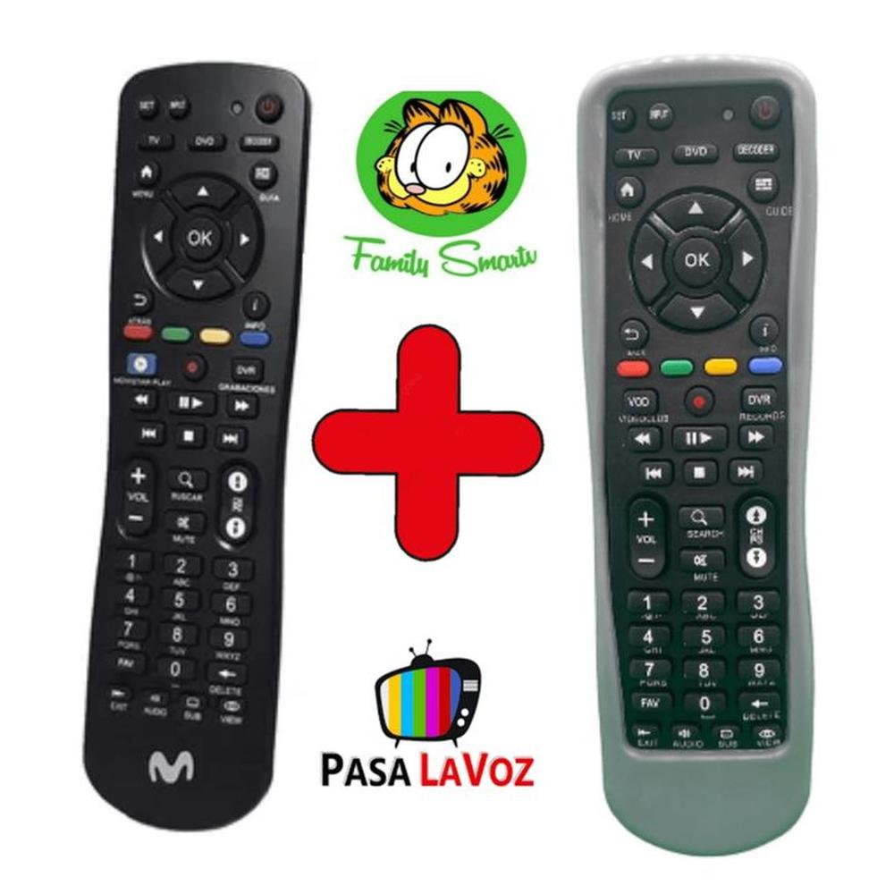 Control Movistar para Decodificador  Funda Plomo
