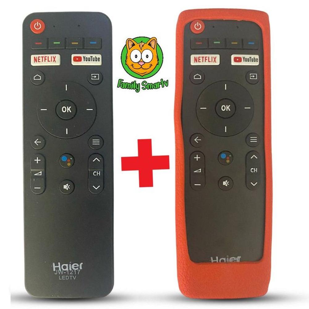 Control Remoto para Tv Smart Haier 2022 + Funda Roja