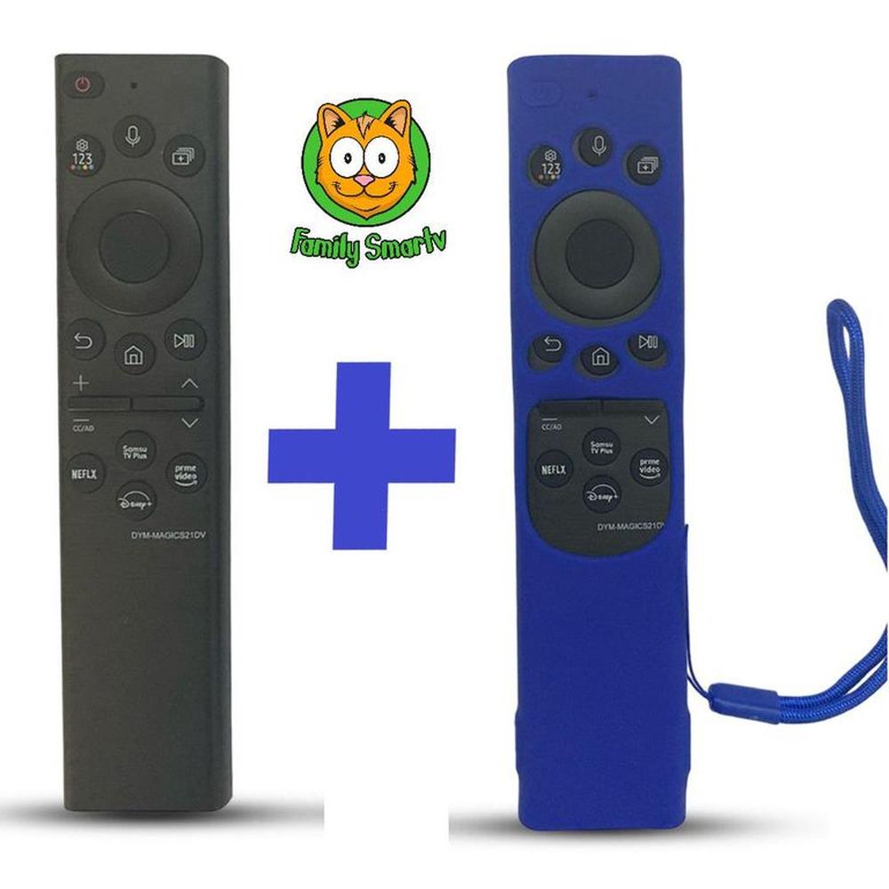 Control Generico Samsung Smart con Voz BN59-01385A  + Funda Azul