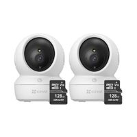 Kit de 2 cámaras seguridad full hd para interiores H6C-Pro-2MP + 128SD Ezviz
