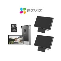 Videoportero doméstico HP7 2K + 2 Unid Monitor Táctil SD7 + Micro SD64gb - Ezviz