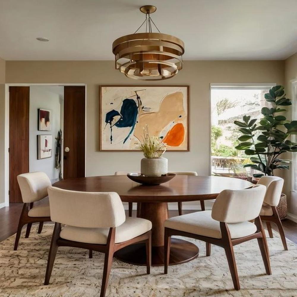 JUEGO DE COMEDOR 6 SILLAS KELLY MARFIL