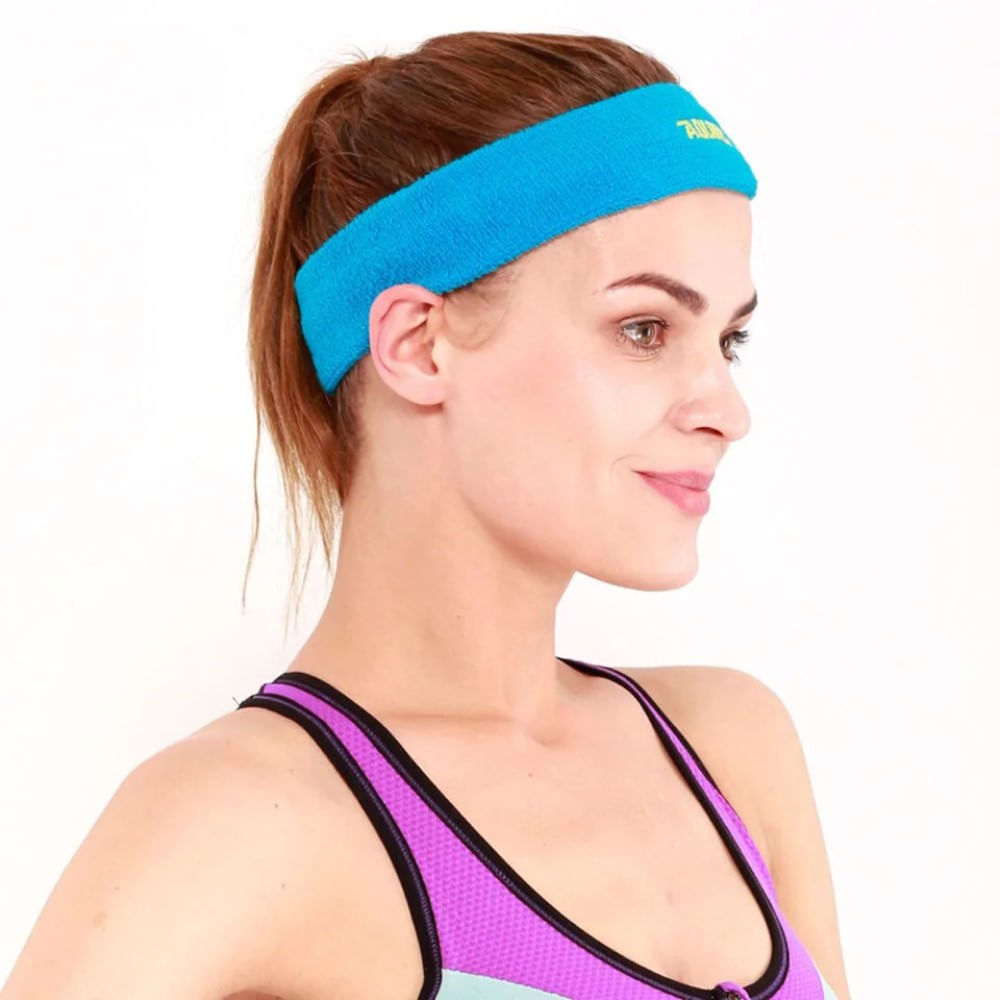Diadema Deportiva AOLIKES A-2108 Absorbente Celeste