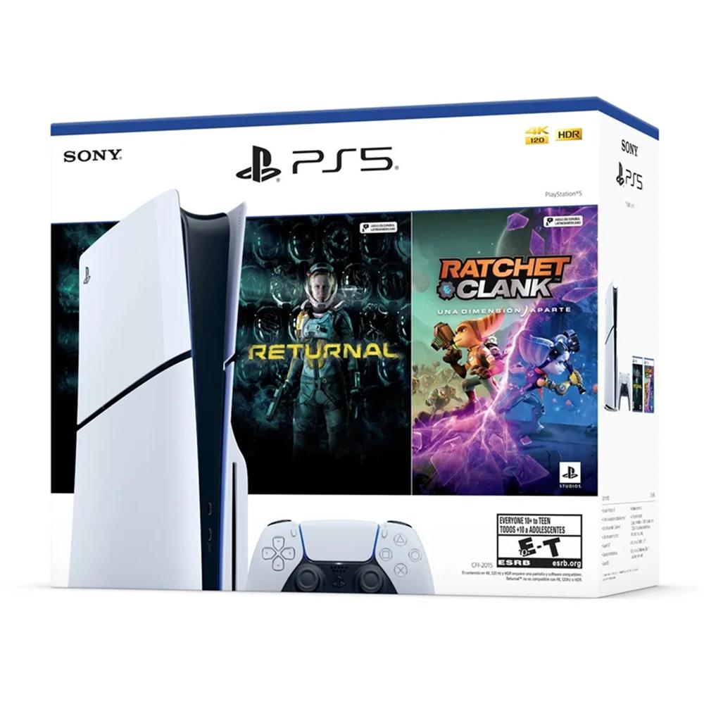 CONSOLA PLAYSTATION 5 SLIM CON LECTOR DE DISCO + RATCHET & CLANK + RETURNAL - BUNDLE