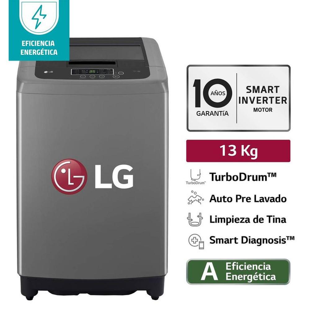 Lavadora LG de 13 kg carga superior WT13BPBK