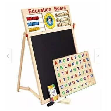 Pizarra Mágica Infantil De Doble Cara, 120x90 Cm, Alfombra De Juego Educativa Con Rotuladores De Agua, Incluye Juegos De Mesa Y Accesorios