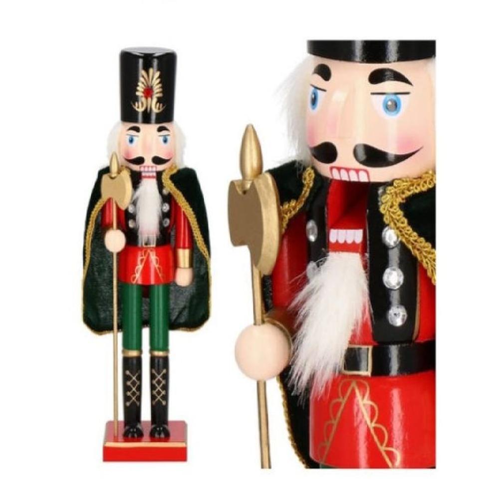 Cascanueces de Madera Navidad Soldado Hacha 61cm Capa