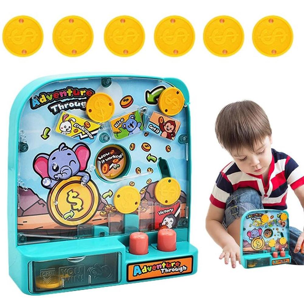 Mini Máquina de Monedas Juguete de Mesa Arcade Interactivo